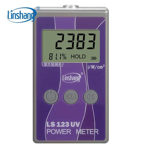 LS123 Portable UV Power Meter Radiation Intensity Measurement Device Test Ultraviolet Irradiance ...