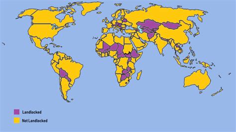 Map : Landlocked countries - Infographic.tv - Number one infographics ...