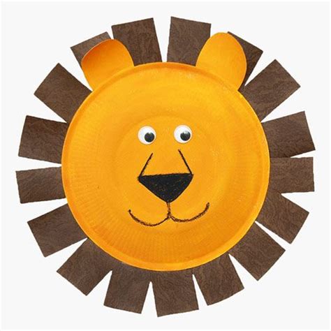 Paper Plate Animals | Kids' Crafts | Fun Craft Ideas | FirstPalette.com | Lion craft, Paper ...