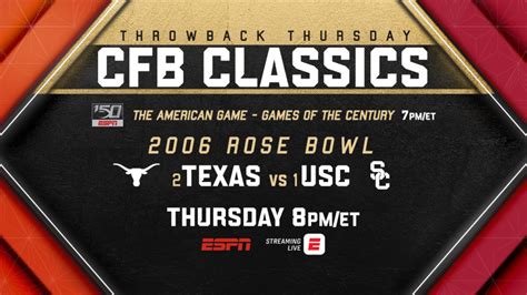 2006 Rose Bowl Archives - ESPN Press Room U.S.