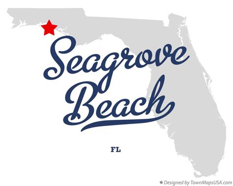 Map of Seagrove Beach, FL, Florida