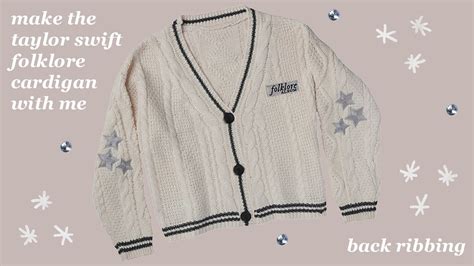 how to knit the taylor swift folklore cardigan - back ribbing - YouTube