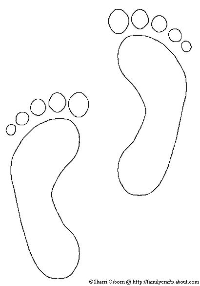 How to Make Footprint Crafts | Footprint crafts, Footprints and Template