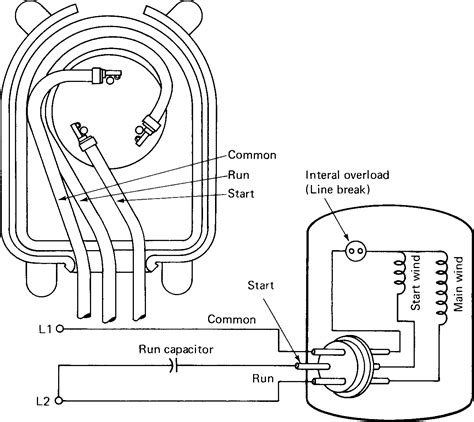 Single Phase Motor Capacitor Start Capacitor Run Wiring Diag