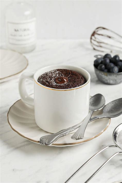 Vegan Chocolate Mug Cake - Running on Real Food