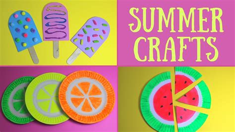 Easy Summer Crafts for Kids | Summer Craft Ideas - YouTube