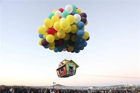 UP Movie Flying House In Real Life - XciteFun.net