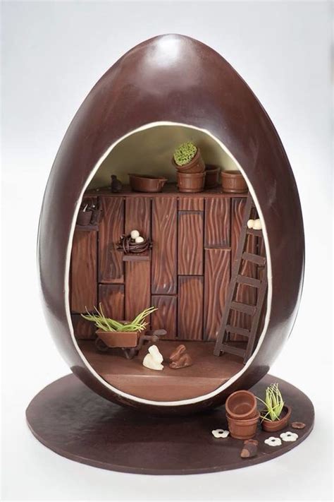 Unique Easter Egg Decorating | Chocolate art, Easter chocolate, Chocolate sculptures