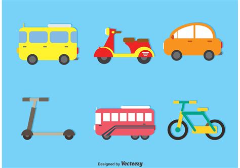 Transportation Vector Set 90684 Vector Art at Vecteezy