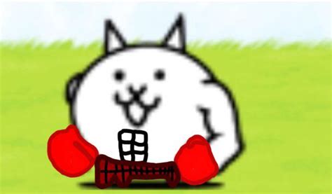 [Fan-Made] Macho Cat Now Loves Boxing! (I cant draw abs) : r/battlecats