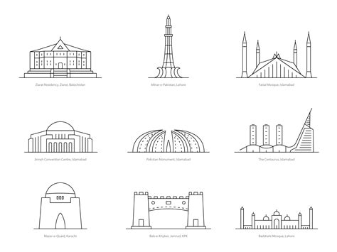 Dribbble - illustrations_landmarks-pakistan.png by Burhan Khawaja