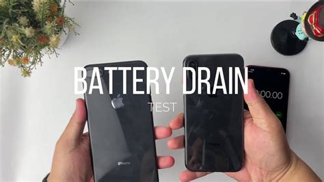 IPHONE 8 PLUS VS IPHONE X | BATTERY DRAIN TEST - YouTube