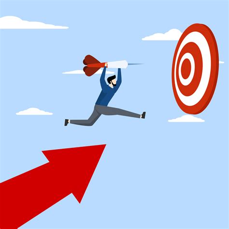 Successful business target achievement concept, achieve target and goal concept, hold graphic ...