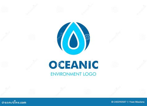 Letter O Water Logo stock vector. Illustration of graphic - 243293507