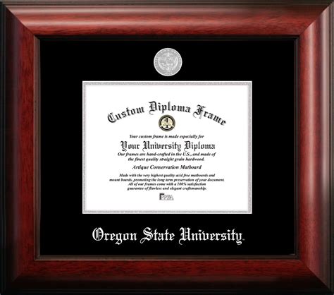 Oregon State University 9w x 7h Silver Embossed Diploma Frame - Walmart.com - Walmart.com