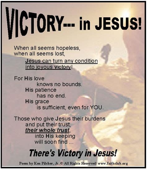 Image result for I have victory in Jesus Christ | Inspiration | Christ quotes, Scripture quotes ...