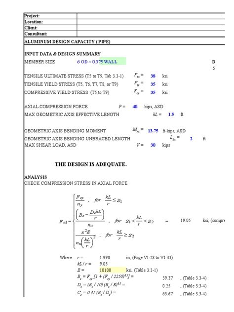 Aluminum Design | PDF | Stress (Mechanics) | Classical Mechanics