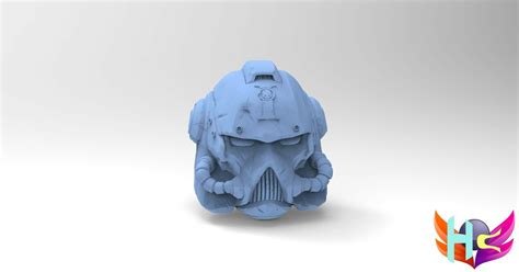 3D file Spacemarine Helmet・3D print object to download・Cults