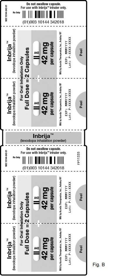 Inbrija: Package Insert / Prescribing Information