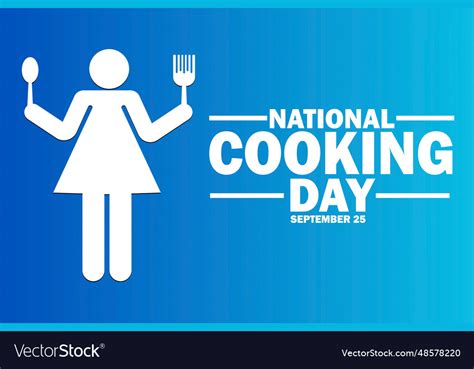 National cooking day Royalty Free Vector Image