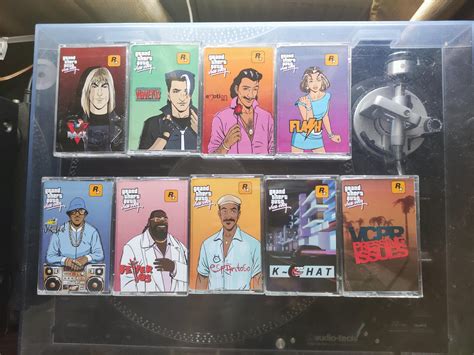 The complete GTA Vice City radio stations collection on cassette ...