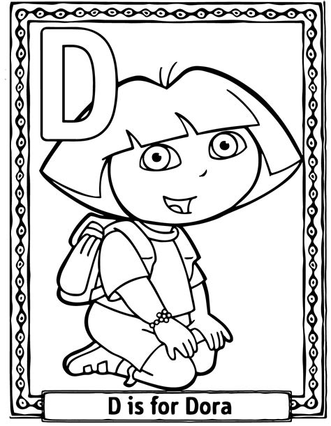 Pin by linda larson on Fantasy | Abc coloring pages, Alphabet coloring pages, Dora coloring