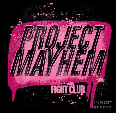 Fight Club Project Mayhem Logo Digital Art by Elijah Pease