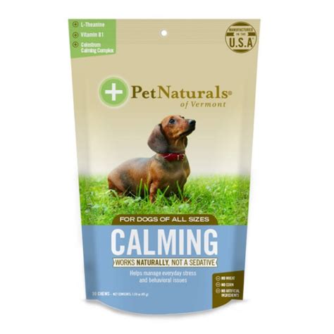 Pet Naturals of Vermont Calming Dog Chews, 30-Count | NaturalPetWarehouse.com