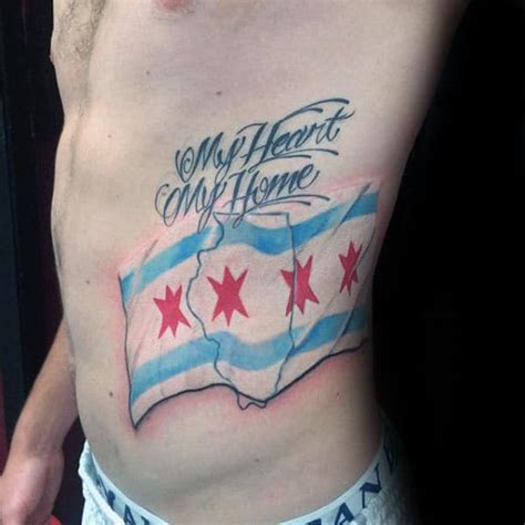 50 Crazy Chicago Flag Tattoo Designs for Men [2023 Guide]