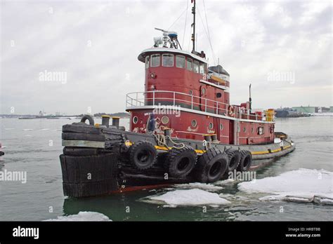 Portland Harbor tug boat Portland Maine New England USA Stock Photo - Alamy