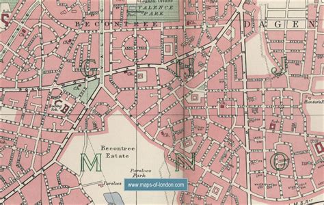 Map of Dagenham, London