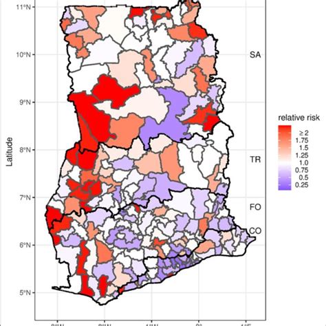 Map of Greater Accra Region with 29 districts and neighbouring regions.... | Download Scientific ...