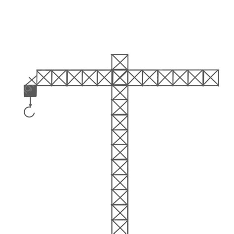 Tower Crane PNG Picture, Tower Crane, Construction, Tower Crane Material, Hand Painted Tower ...