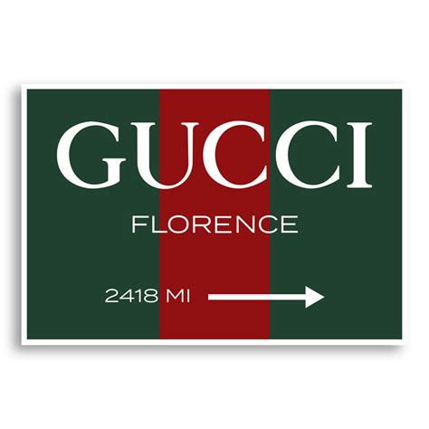 Gucci Color Sign Wall Art