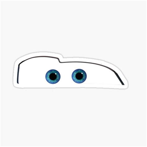 Pegatina «Rayo McQueen Eyes» de osnapitzami | Redbubble