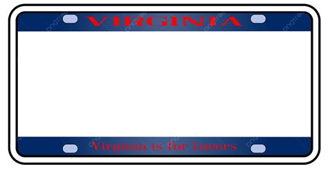 Blank Virginia License Plate Registration, Vehicle, America, American ...