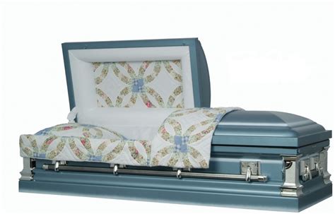 Wedding Rings Quilt Steel Casket - Casket X Press