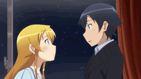 Cheek Kiss GIF - Cheek Kiss Anime - Discover & Share GIFs