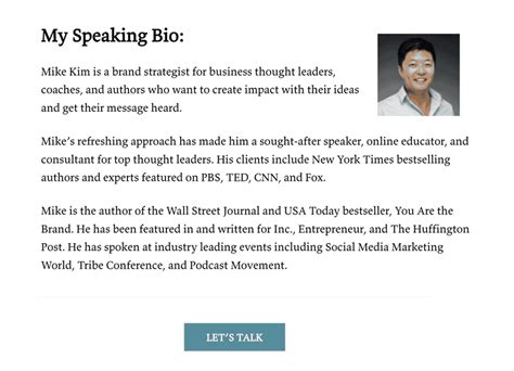 How to write a speaker bio (with examples) — The Speaker Lab