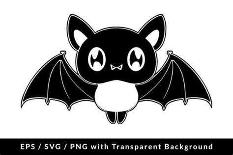 Cute Bat Cartoon SVG / EPS / PNG Graphic by Formatoriginal · Creative ...