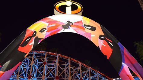 POV Incredicoaster at Night! #Incredicoaster #PixarPier #DCA | Disney ...