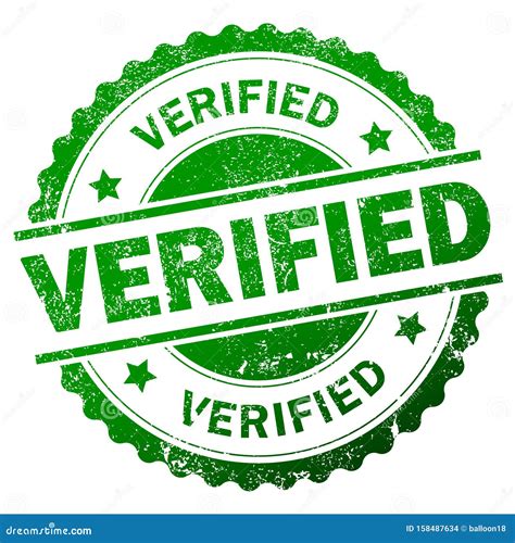 Verified stamp seal stock vector. Illustration of checked - 158487634