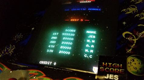 Galaga (Arcade) high score by JES