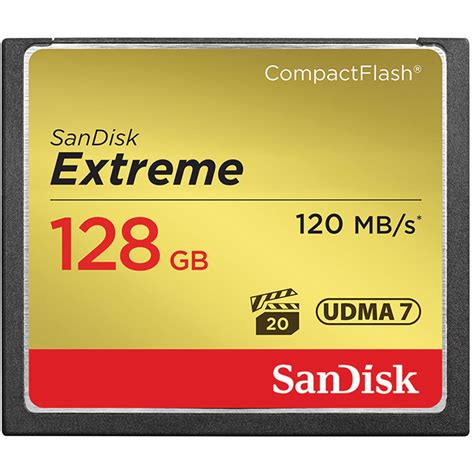 SanDisk 128 GB Extreme CompactFlash Memory Card SDCFXS-128G-A46