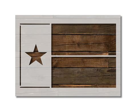 Texas State Flag Stencil (825) – Stencilville