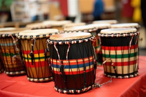 Premium AI Image | Closeup shot of ngoma drums used in kwanzaa dance