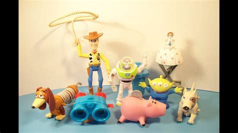 1996 DISNEY'S TOY STORY BURGER KING SET OF 8 KIDS MEAL TOY'S VIDEO REVIEW - YouTube