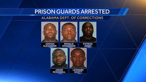 5 Alabama prison guards accused of taking bribes from inmates in ...