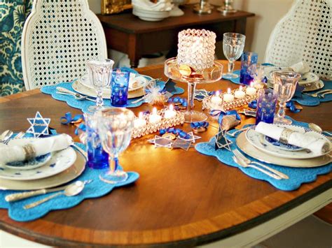 Hosting a Sparkling Blue and White Hanukkah Celebration | HGTV