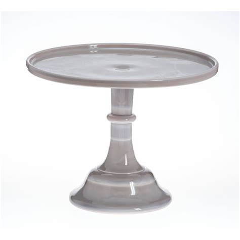 Marble Glazed Milk Glass Cake Stand | Large Cake Stands